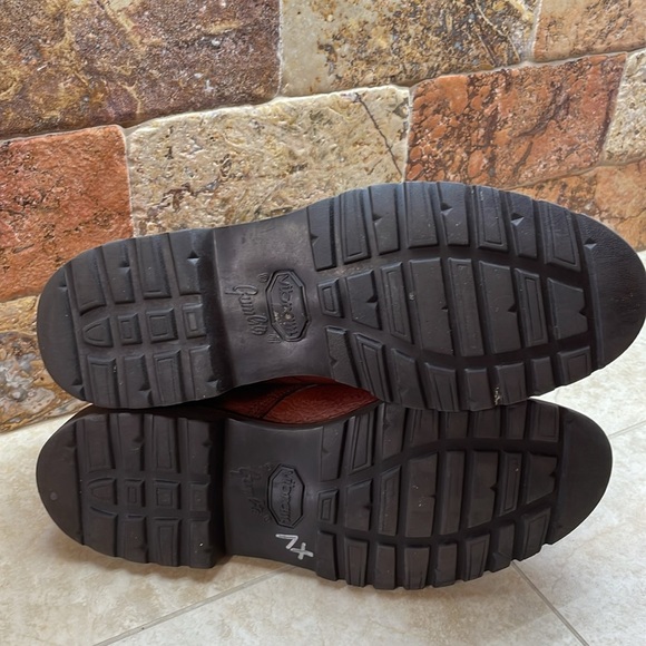 Genuine Leather Men’s Boots Lace Up Gumlite Vibram Made In USA Brown 10M - Picture 15 of 16